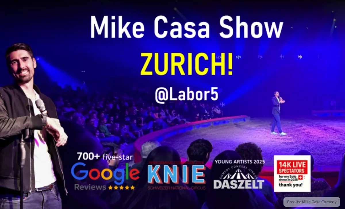 Labor5 | Eventfactory | day & night Mike Casa Stand-up Comedy Show @LABOR 5 ZURICH!